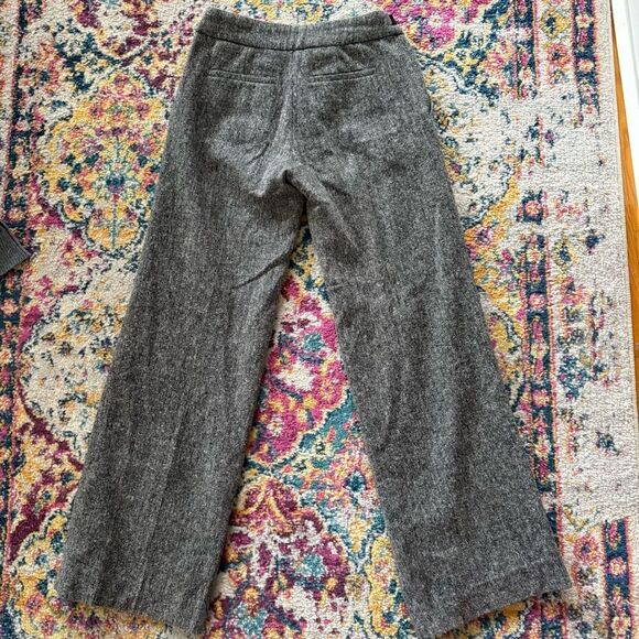 Anthropologie Grey straight leg trouser pants - Picture 4 of 4